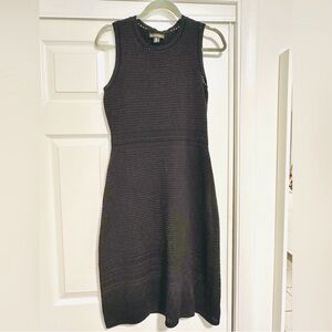 Saks Fifth Ave Sweater dress Black knee length size XS, fits S and medium